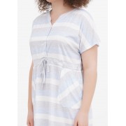 Блакитний сукня Cotpark в смужку M,L,XL,2XL 21024-02